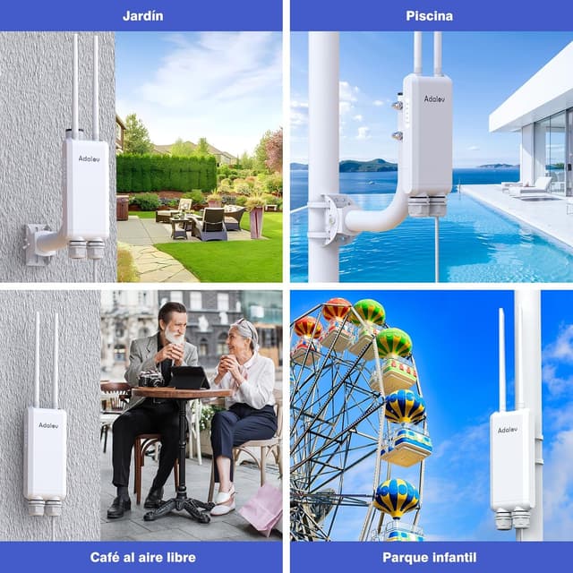 Thumbnail 4 de AdaLov Gigabit Punto de Acceso Exterior 1200 Mbps