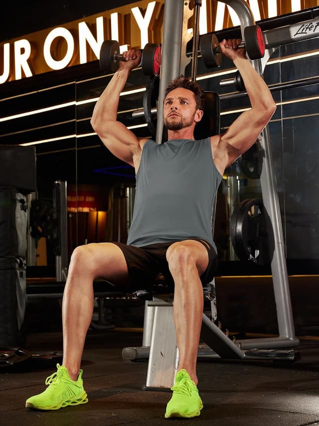 Detalle 2 de TACVASEN Herren Tanktop Sport mit UPF 50+ UV-Schutz – schnelltrocknend & atmungsaktiv