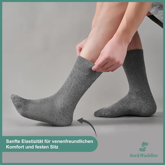 Detalle 2 de SockWaddles Diabetikersocken 6 Paar ohne Naht