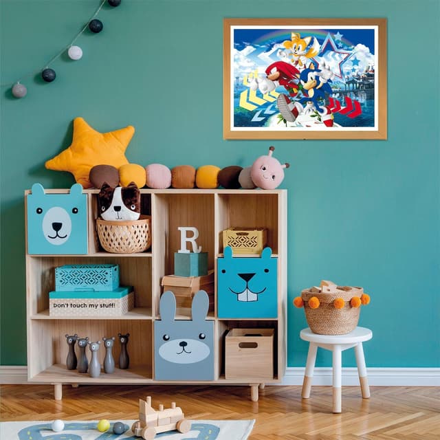 Detalle de Clementoni Supercolor Puzzle Sonic (27267) – 104 Teile, ab 6 Jahren