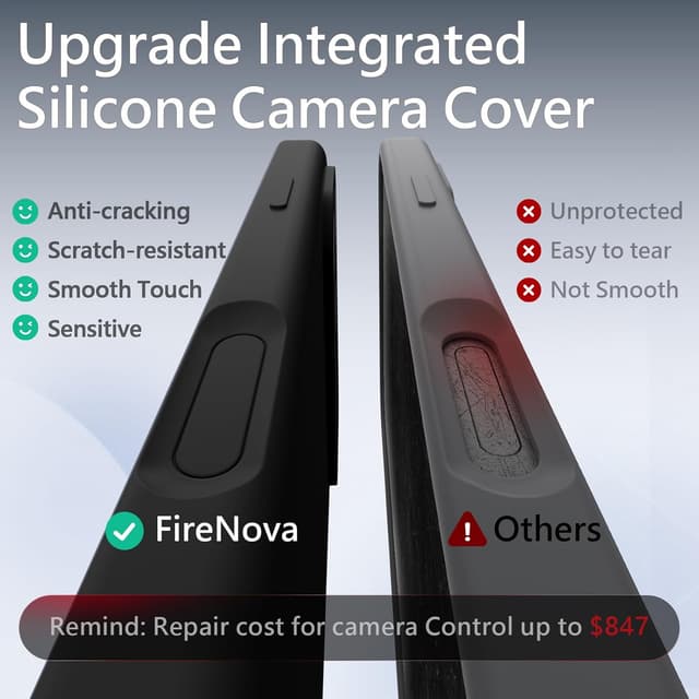 Detalle de FireNova Magnetic Case for iPhone 17 Pro with MagSafe Camera Button 🧩