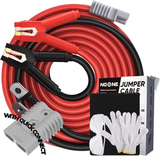 Detalle de NOONE 0 Gauge 30 FT jumper cables 1000A