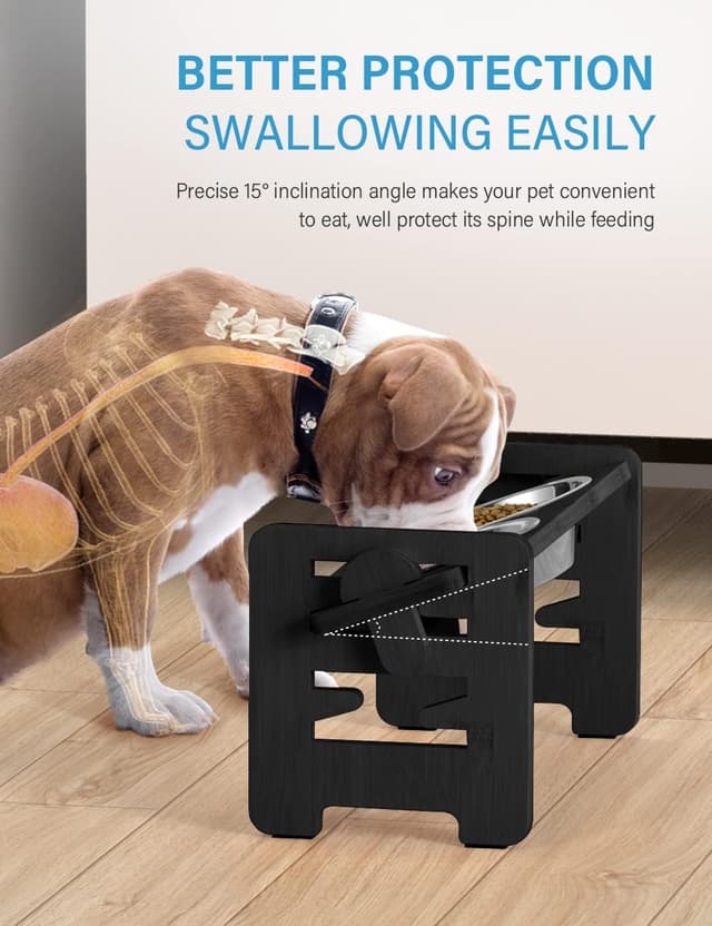 Detalle 2 de Vantic Raised Dog Bowl 6‑height