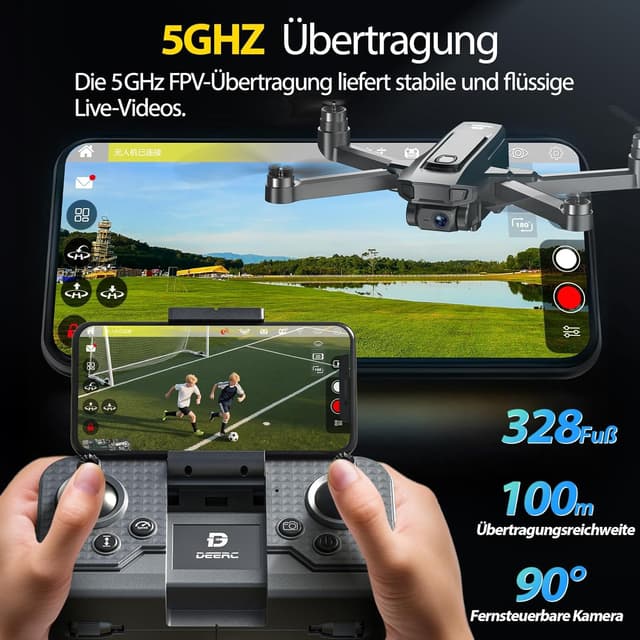 Thumbnail 4 de DEERC D25 Faltbare Drohne