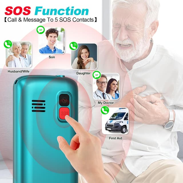 Thumbnail 2 de Teléfono para Mayores con Teclas Grandes 📱 Fácil de Usar