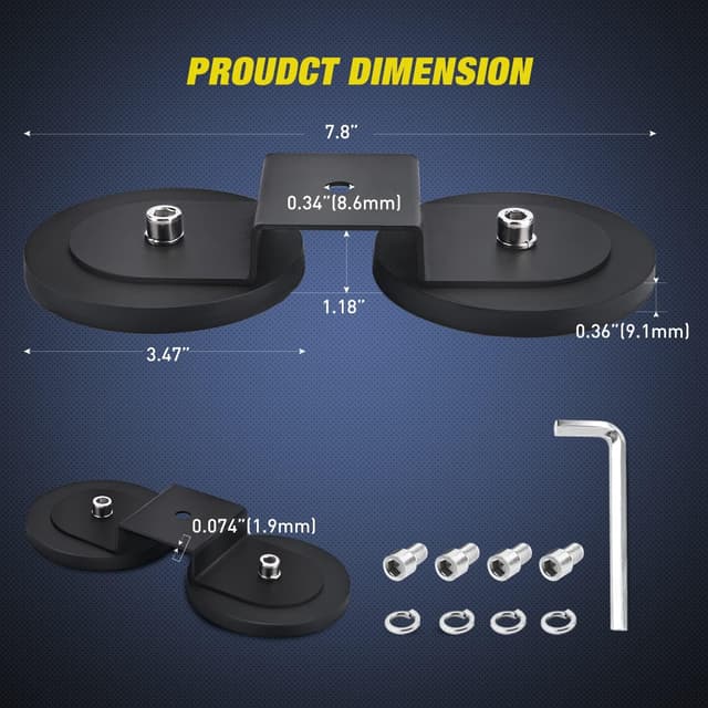 Detalle 2 de Nilight Magnetic Base Light Bar Mounts for LED Pods
