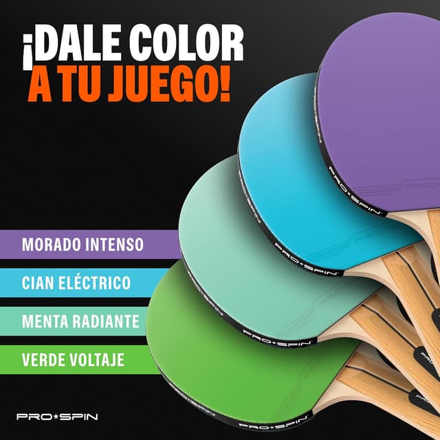 Thumbnail 5 de PRO-SPIN Palas de Ping Pong set 4 unidades
