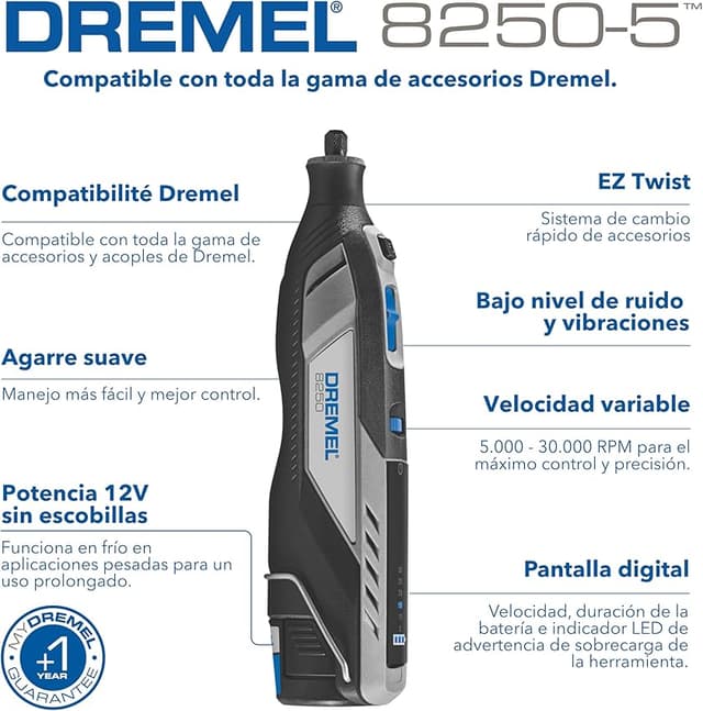 Thumbnail 1 de Dremel 8250 Herramienta rotativa 12 V, 5.000–30.000 RPM