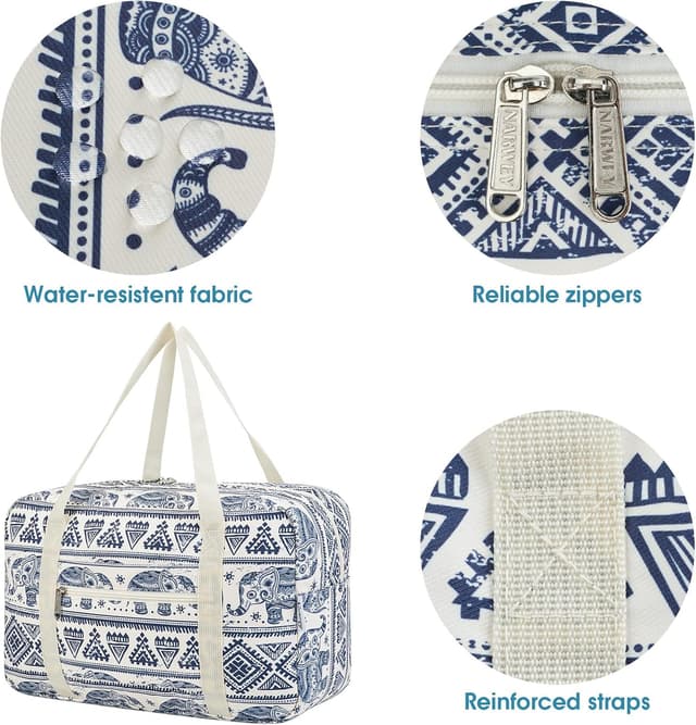 Detalle de Ryanair cabin bag underseat holdall T3201/T3201-style foldable duffel 40x19x25cm (20L) – Elephant