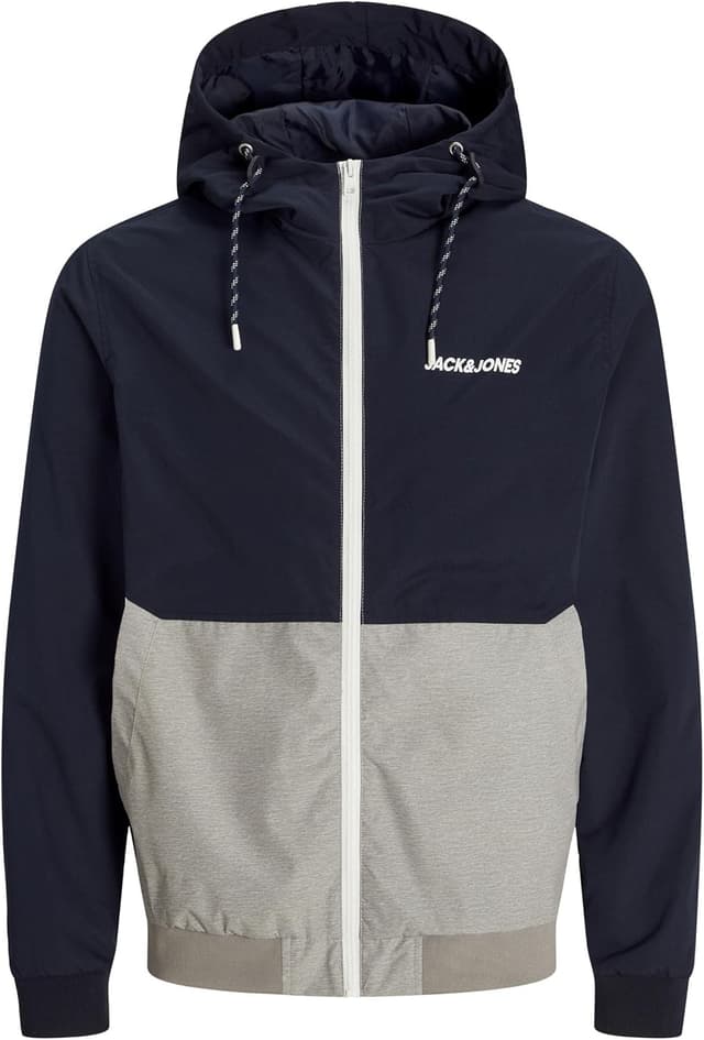 Detalle de JACK & JONES Jjerush Hood Bomber Noos Herren Bomberjacke