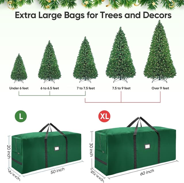 Thumbnail 3 de BALEINE 7.5 ft Christmas Tree Storage Bag 🎄