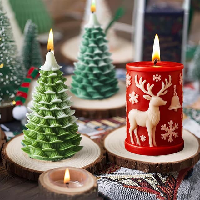 Thumbnail 4 de Moule à bougie Noël 2 pcs ⚙