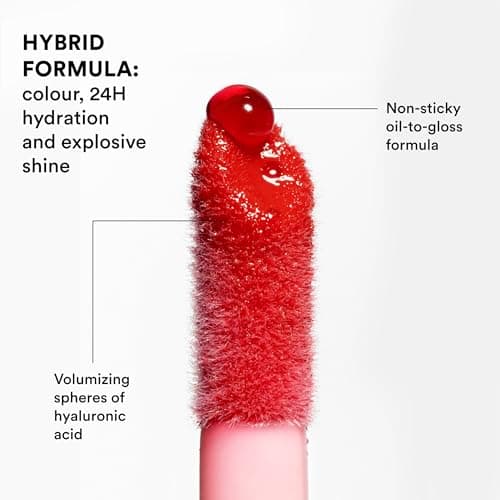 Detalle de 3INA MAKEUP The Color Lip Oil 100 — Bálsamo labial 24h con ácido hialurónico