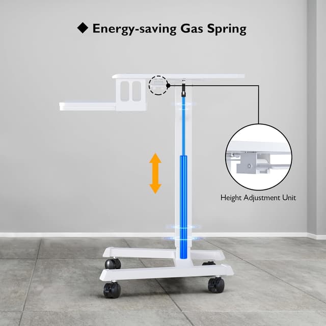 Thumbnail 5 de BONTEC Escritorio Móvil de Dos Niveles con Ruedas ⚙