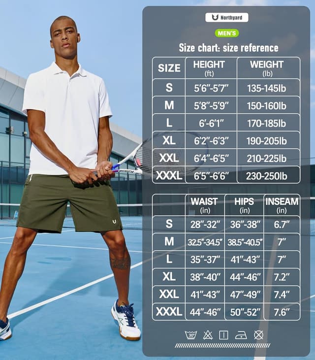 Detalle 2 de NORTHYARD Men’s Running Athletic Shorts (5”, 7”, or 9”) — Quick-Dry, Linerless Workout & Gym Short