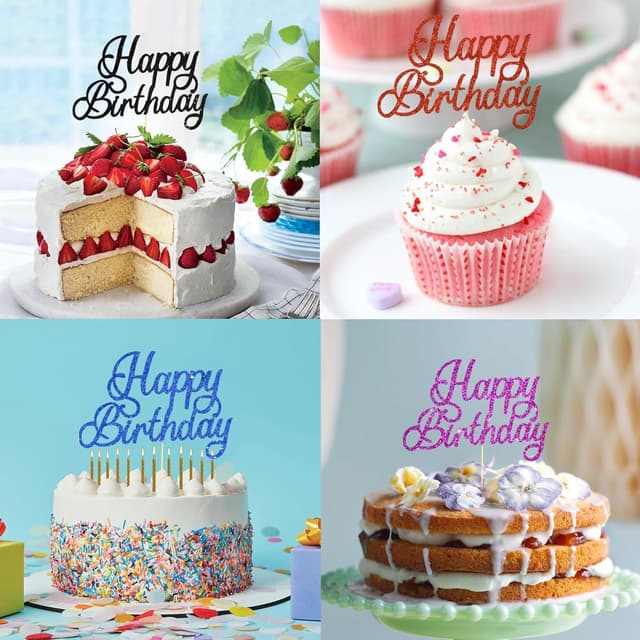 Thumbnail 4 de RIBBOOO Happy Birthday Cake Topper 1 pack 🎂