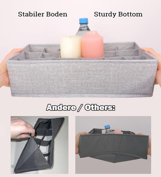 Detalle de SIMPLE JOY® HEMNES Organizer 5er-Set (schadstoffgeprüft, TÜV Rheinland) – Ordnungssystem für IKEA HEMNES 108 cm