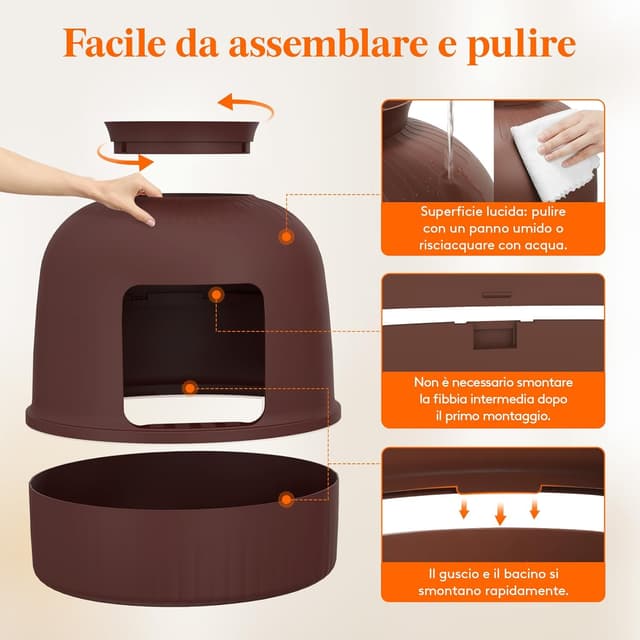 Thumbnail 4 de Lifewit Lettiera nascosta 48x120cm 🐾