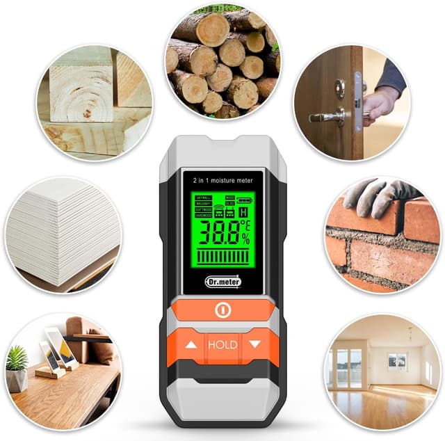 Thumbnail 8 de Medidor de Humedad Dr.meter 2 en 1 🧪 Pantalla LCD y 4 Modos