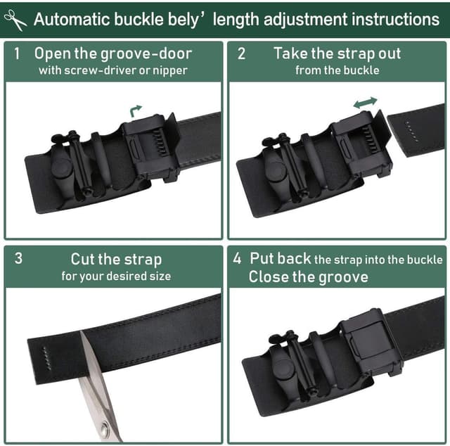 Thumbnail 4 de flintronic Herren Gürtel 130 cm Ledergürtel ⛓