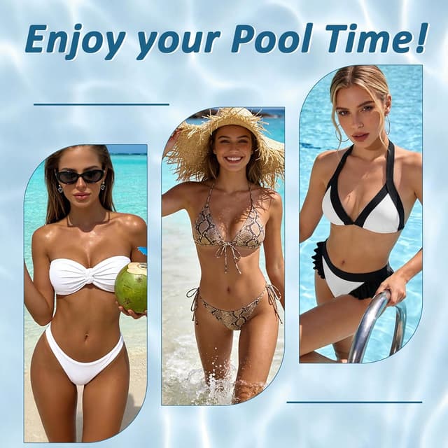 Detalle de Nimiah waterproof swimsuit bra insert pads for bikinis & sports bras