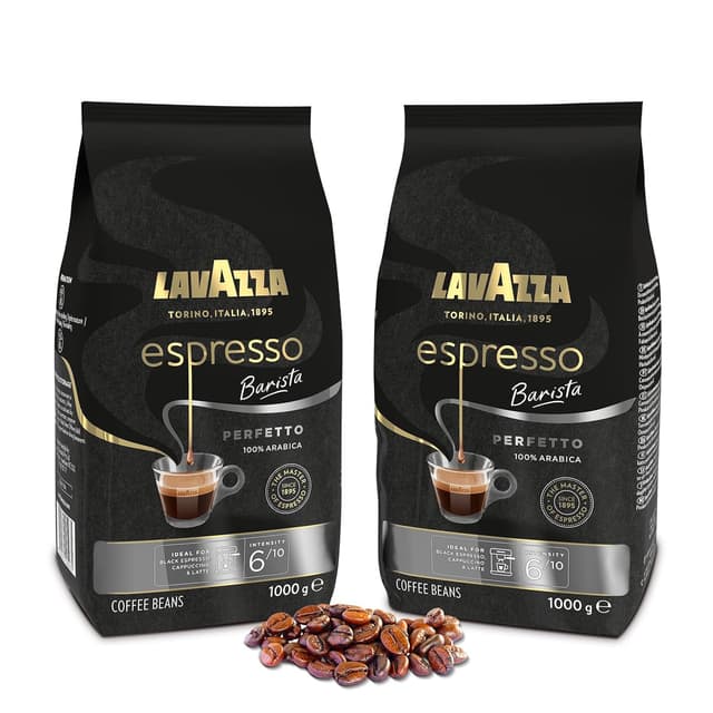 Detalle de Lavazza Espresso Barista Perfetto – Espresso-Bohnen (100% Arabica), Intensität 6, 2×1 kg