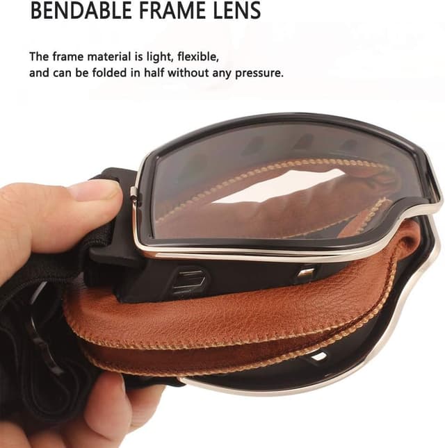 Detalle de Ashilun Retro Pilot goggles for rides