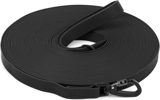 Detalle de Longe pour chien étanche 1,8 m à 30 m – laisse de dressage avec poignée et crochet verrouillable