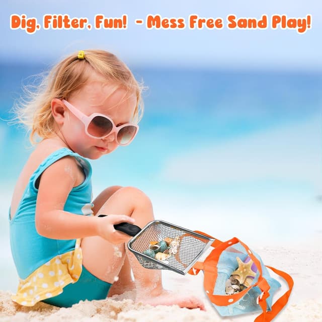 Thumbnail 6 de QINGLER Beach Shovel Sand Sifters 2-Pack