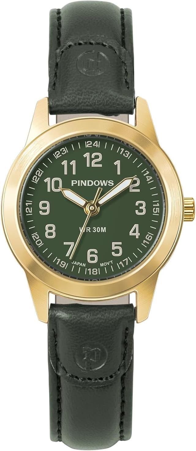 Detalle 2 de PINDOWS Damenuhr Quarz mit Lederarmband