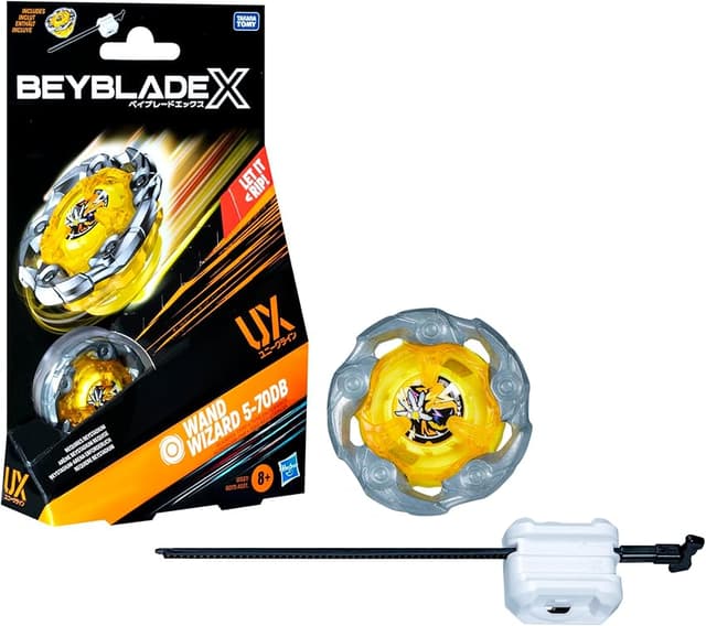 Imagen de Beyblade X Kit Inicial Wand Wizard 5-70DB UX con Top y Lanzador en OfertitasTOP