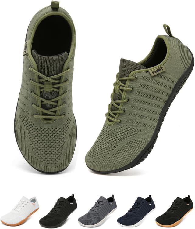 Detalle de Merdoo Barfuss Schuhe Damen & Herren – Minimalistische Barfuß-Sneaker mit breiter Zehenbox und Zero-Drop Sohle