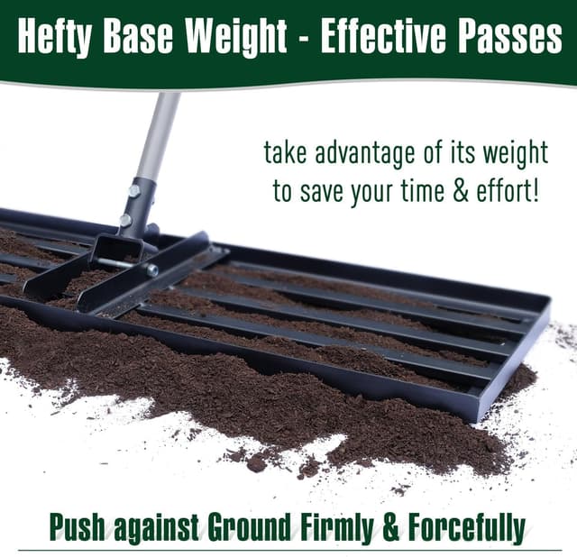 Thumbnail 3 de Jardineer Lawn Levelling Rake 91cm 183cm Handle