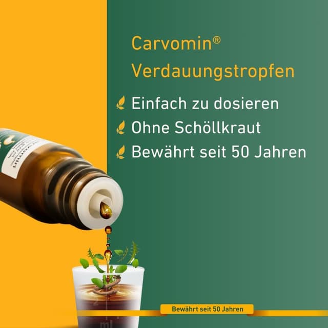 Detalle 2 de Carvomin Verdauungstropfen Lösung zum Einnehmen (50 ml)