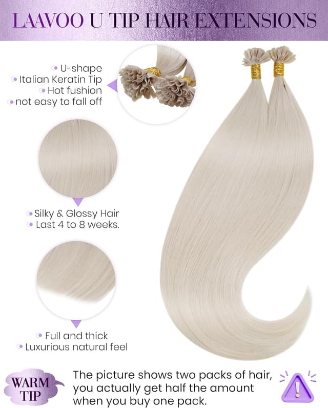 Thumbnail 1 de LaaVoo Extension Cheratina Capelli 35cm 50g