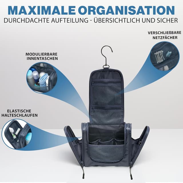 Detalle 2 de TRABONA TRABONA Kulturbeutel mit Aufhänger