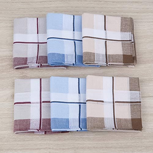 Thumbnail 2 de HOULIFE mouchoirs en coton, rayures, 6 pièces ⚙