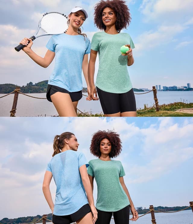 Detalle 2 de Sportshirt Damen mit Netz-Design