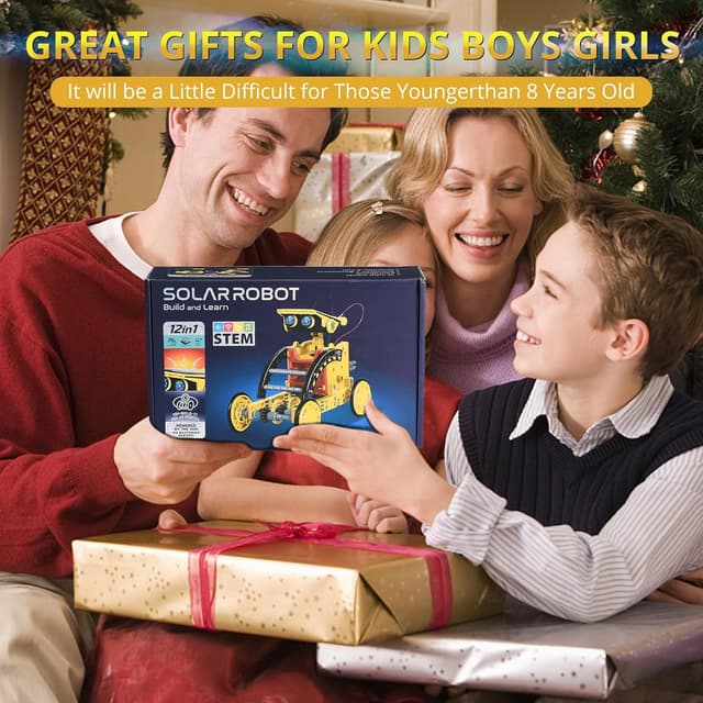 Detalle de OMWay Solar STEM 12-in-1 Robot Kit