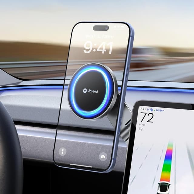 Detalle de VICSEED Tesla Phone Mount 12 magnets