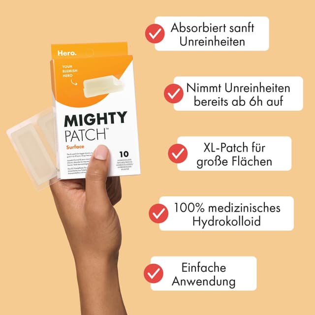 Detalle 2 de Hero Cosmetics Mighty Patch Surface 60×25 mm 🩹