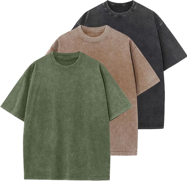 Detalle de Oversized Cotton Men's Tee 3 Colors