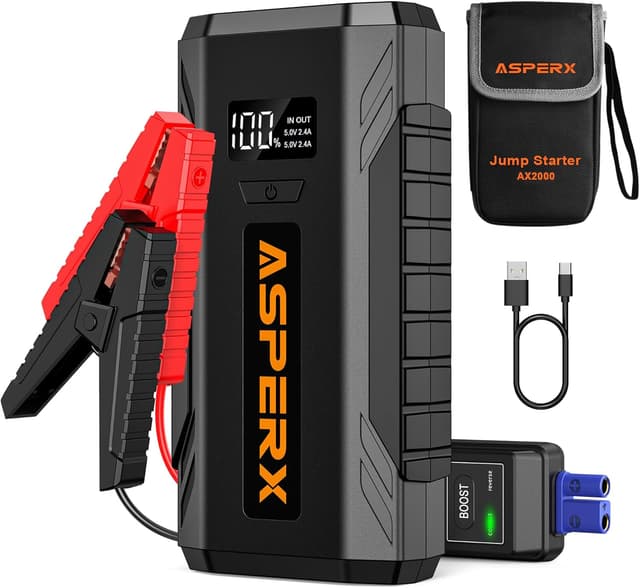 Imagen de ASPERX Starthilfe Powerbank 3000A Jump Starter en OfertitasTOP