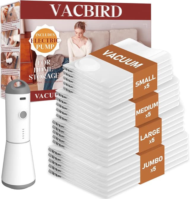 Detalle de Vacbird Vacuum Seal Bags 20 Pack, 4000Pa