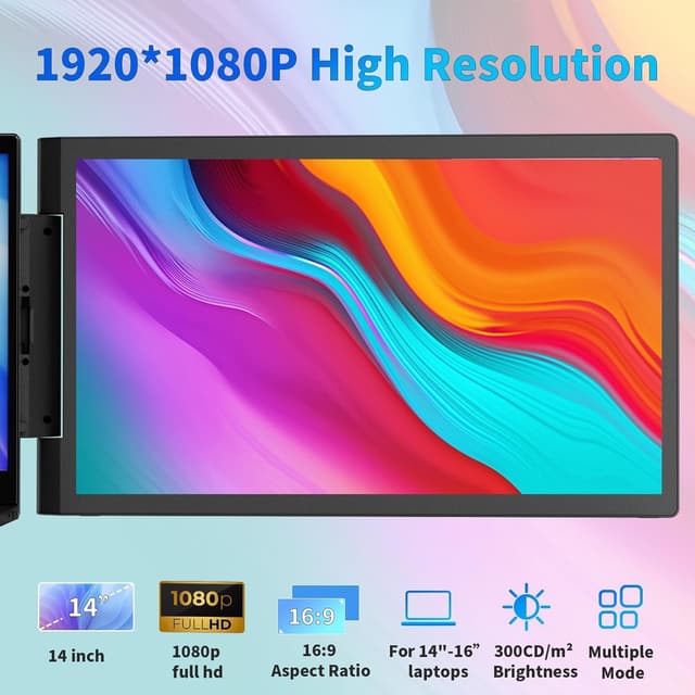 Detalle 2 de Estensore schermo laptop FHD 1080P 14