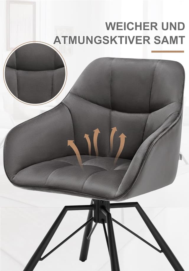 Thumbnail 6 de WOLTU Esszimmerstuhl drehbar 4er Set