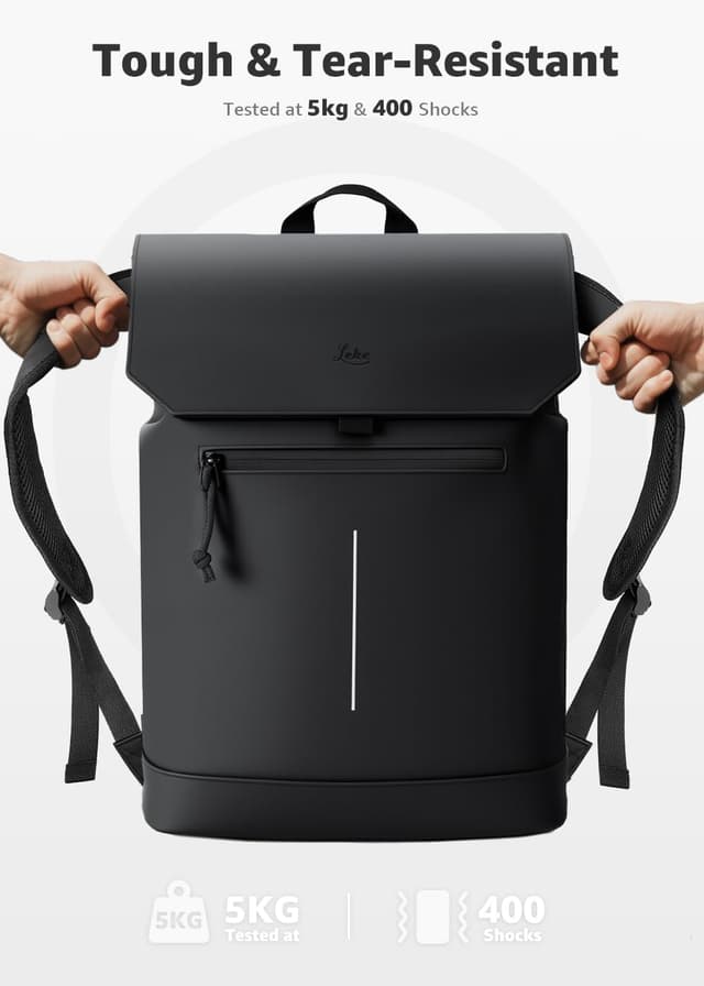 Detalle 2 de Lekespring Rucksack Mattleder 15,6"