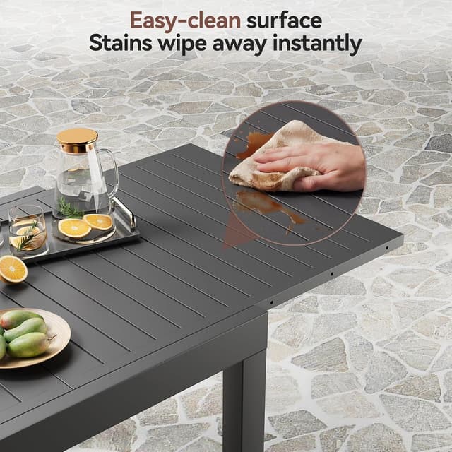 Thumbnail 5 de JUMMICO Tavolo da Giardino Estensibile 260x80cm