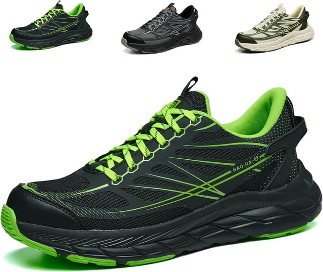 Detalle de NBOFIEHY Chaussures de sécurité légères antidérapantes et respirantes (embout acier 200 J, semelle EVA/kevlar)