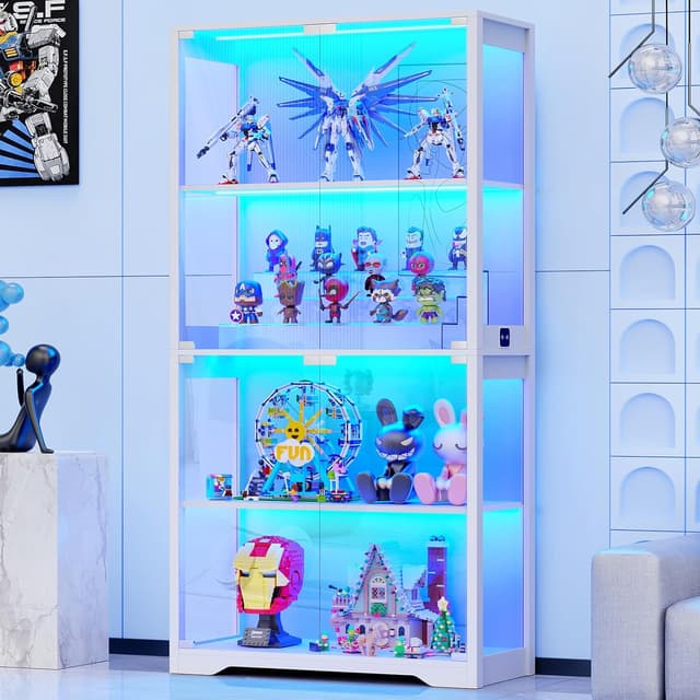 Detalle de BROTTAR Vitrine mit LED 80 cm Breite